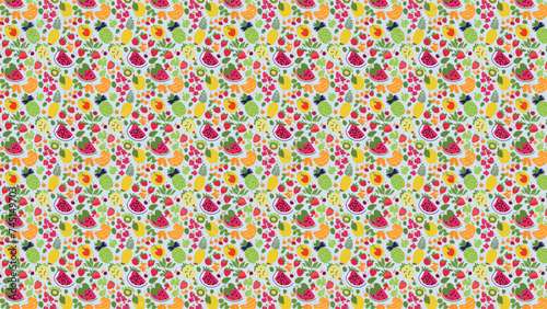 Natural fruits pattern