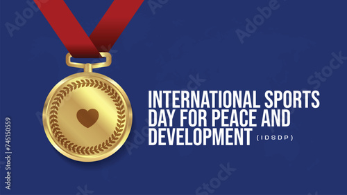 International day of Sport for Development and Peace vector illustration. Sport's day and peace day. Suitable for Poster, Banners, campaign and greeting card.