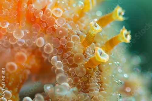 A close-up of vibrant coral and marine life underwater showcasing biodiversity.