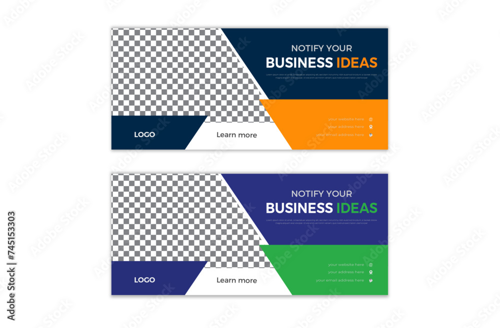 creative modern corporate business social media design template for Facebook cover. creative modern corporate business social media design template for Facebook cover.