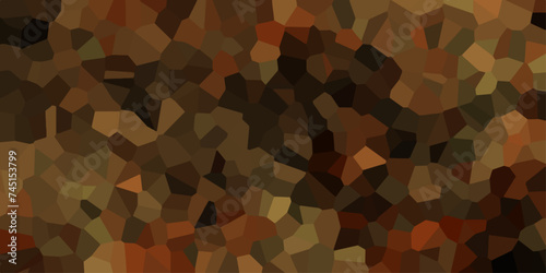 abstract black and brown crystallize background vector illustration. Abstract Trianglify gradient Generative Art background illustration.light abstract mosaic polygonal background ..