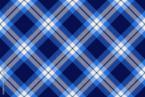 Pattern check background of plaid seamless fabric with a textile texture tartan vector.