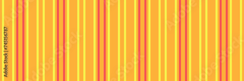 Coloured textile vertical stripe, anniversary texture vector background. Rough pattern fabric seamless lines in amber and yellow colors.