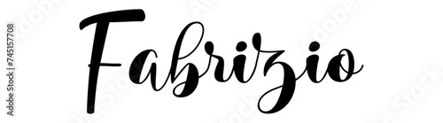 Fabrizio - black color - name written - ideal for websites,, presentations, greetings, banners, cards,, t-shirt, sweatshirt, prints, cricut, silhouette, sublimation
