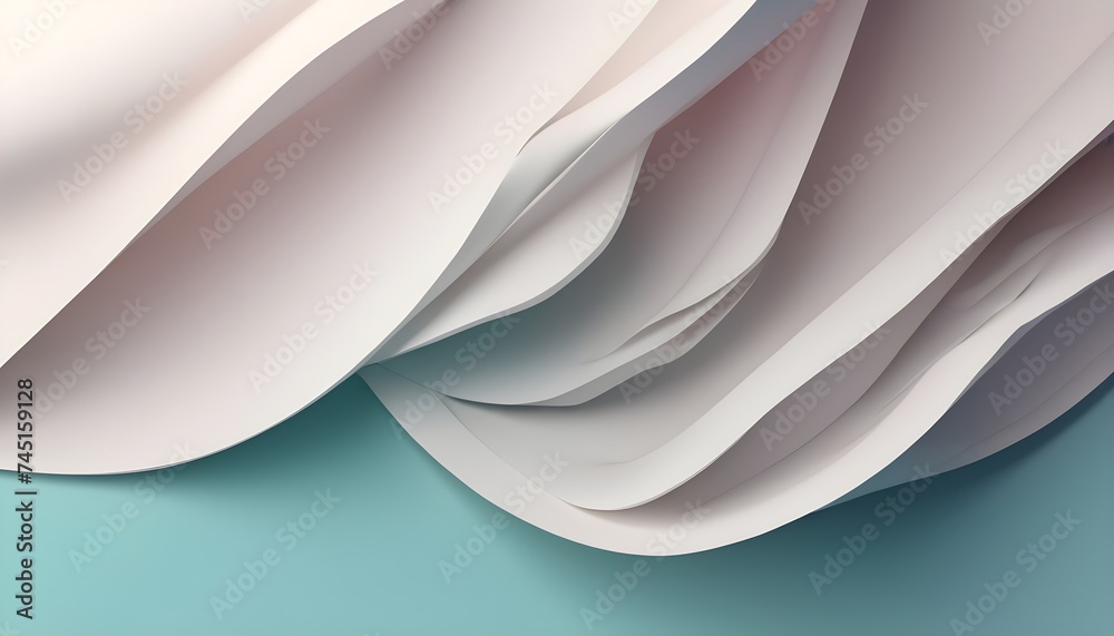 Fototapeta premium Gradient 3d folds background.