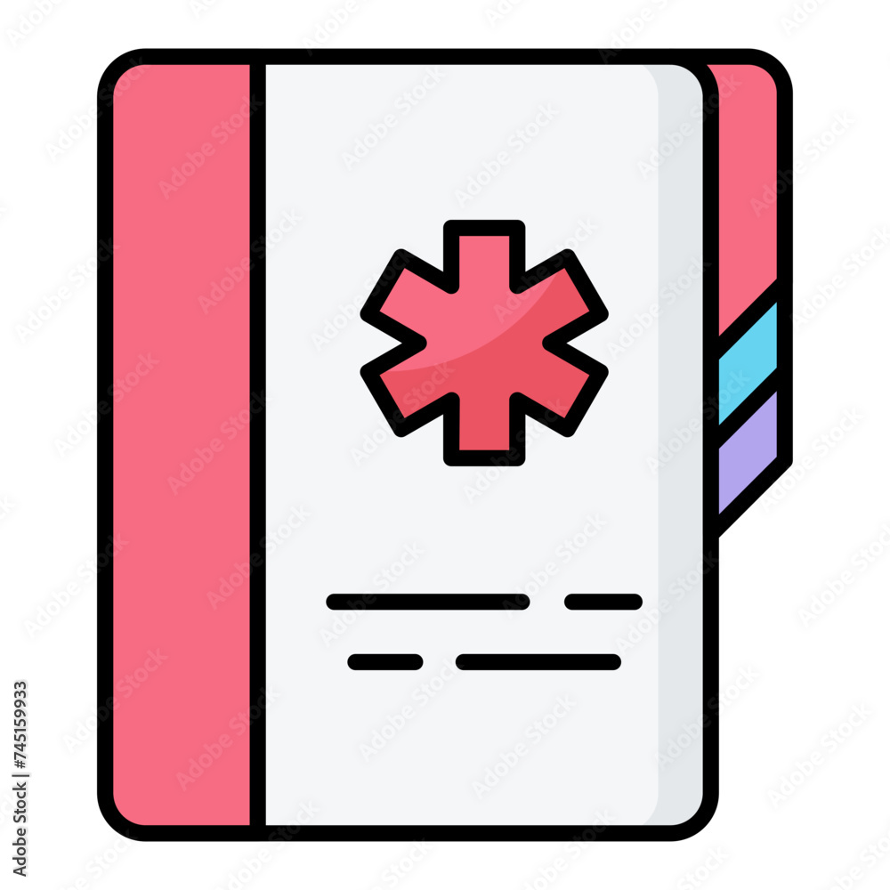 Obraz premium Medical File Icon