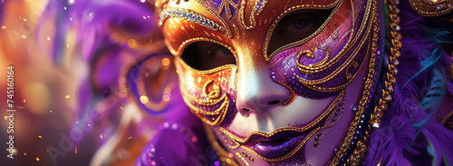 purple mask, AI generated