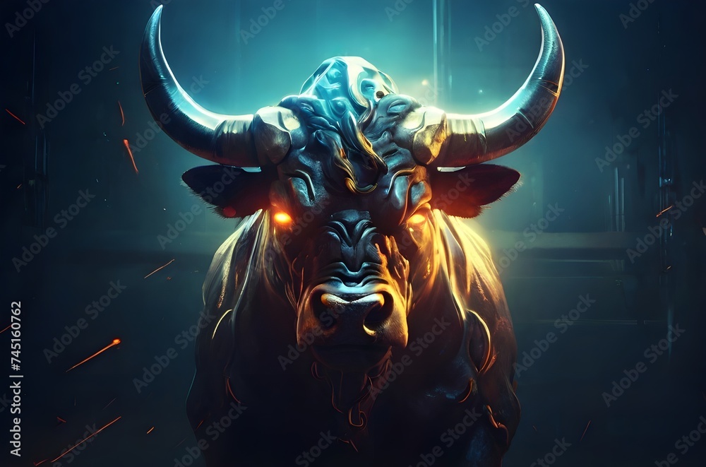 bull in the night.generative ai