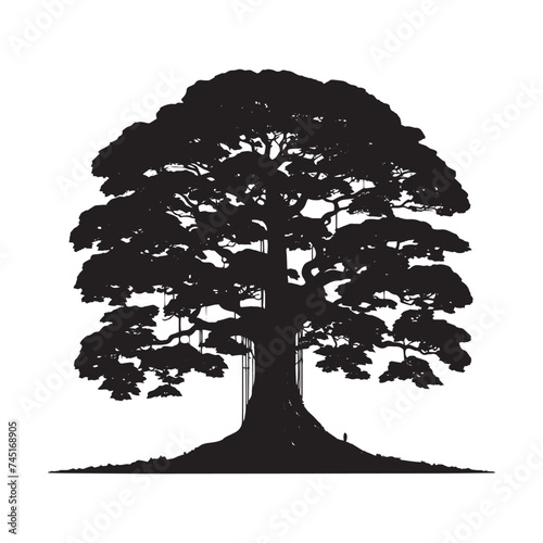 tree silhouette vector