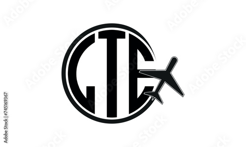 LTE three initial letter circle tour & travel agency logo design vector template. hajj Umrah agency, abstract, wordmark, business, monogram, minimalist, brand, company, flat, tourism agency, tourist