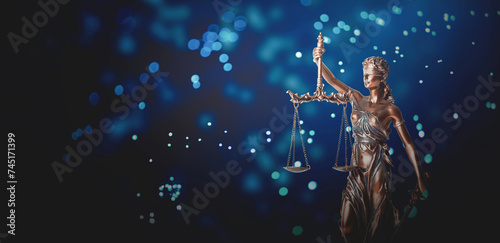 Themis statue, symbol of law and justice photo