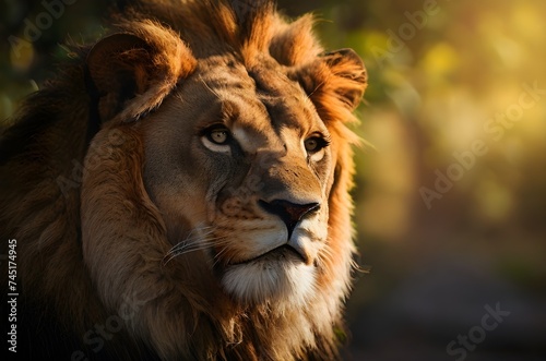 portrait of a lion.generative ai