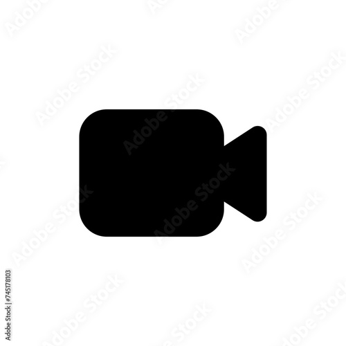 video camera icon for streaming , facetime icons video call symbol