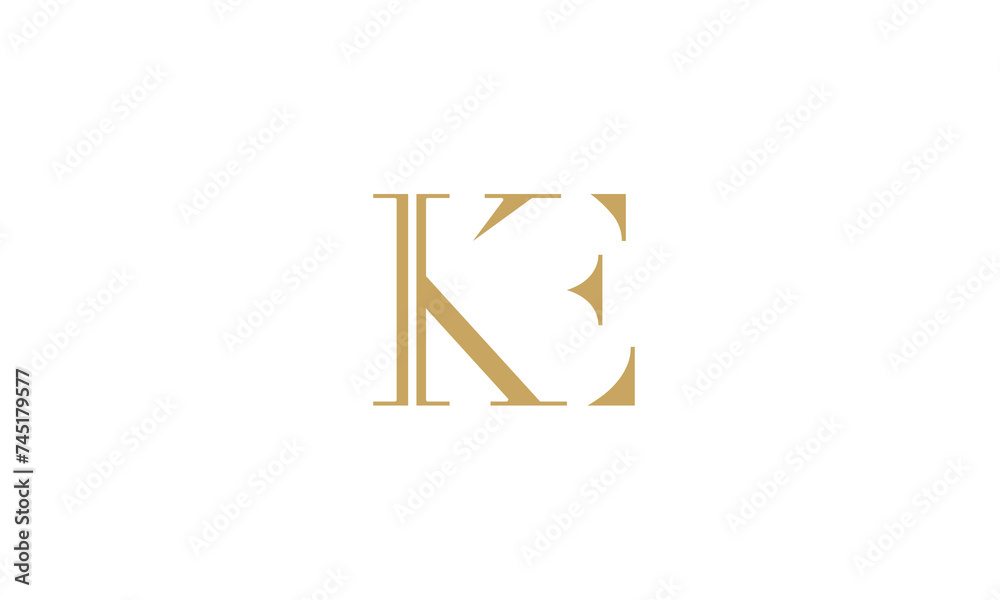 alphabet Letters KE, EK Initials Logo Monogram alphabet Letters KE, EK Initials Logo Monogram