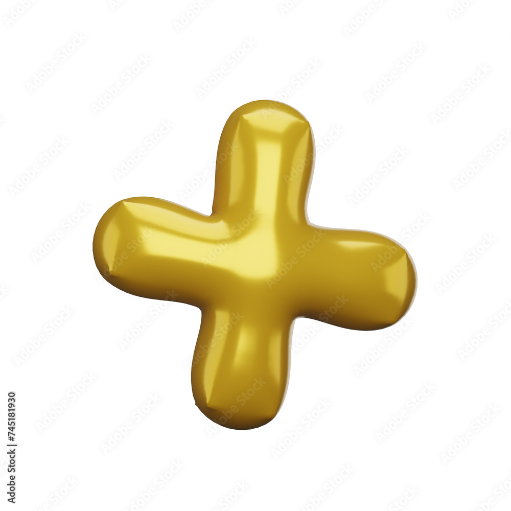 Plus symbol. 3D Plus. Symbol sign. Symbol golden. balloon Symbol. Plus symbol. 3D Plus. Symbol sign. Symbol golden. balloon Symbol.