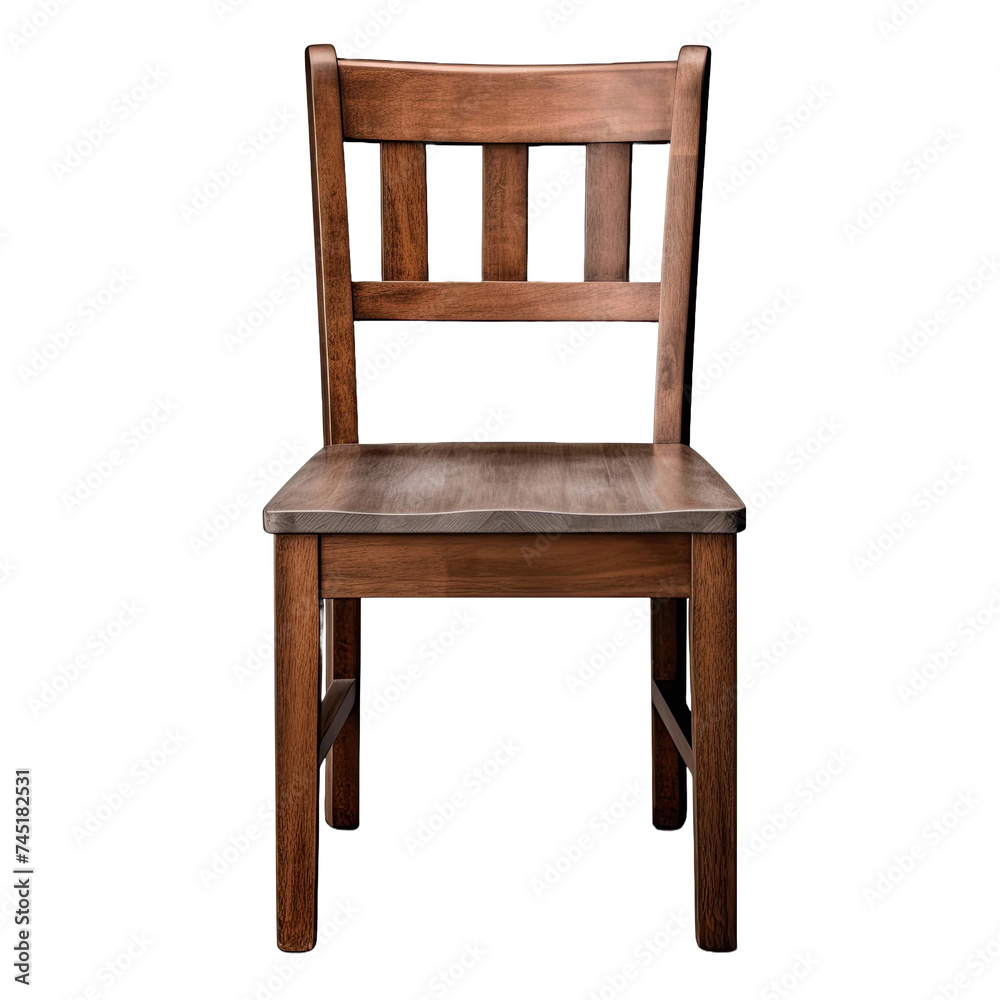 wooden chair isolated on white with clipping path Isolated on transparent background wooden chair isolated on white with clipping path Isolated on transparent background