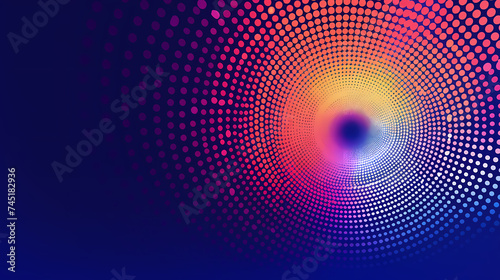 Abstract halftone circle background