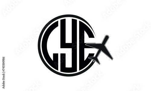 LYE three initial letter circle tour & travel agency logo design vector template. hajj Umrah agency, abstract, wordmark, business, monogram, minimalist, brand, company, flat, tourism agency, tourist