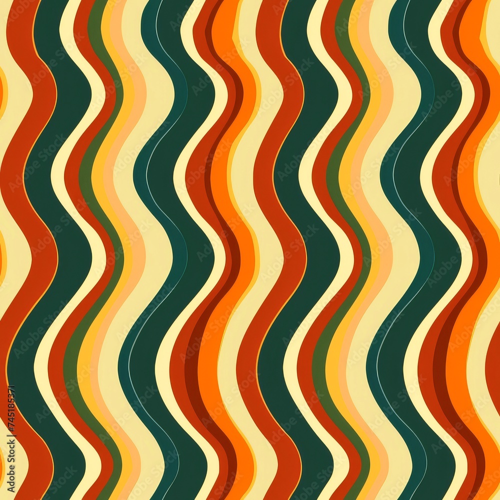 Seamless abstract geometric colorful pattern background,minimal retro style