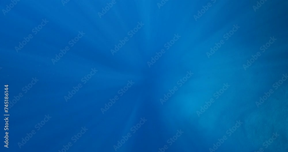 sun ray and sun beam scenery underwater waves on surface of water slow ocean scenery for background