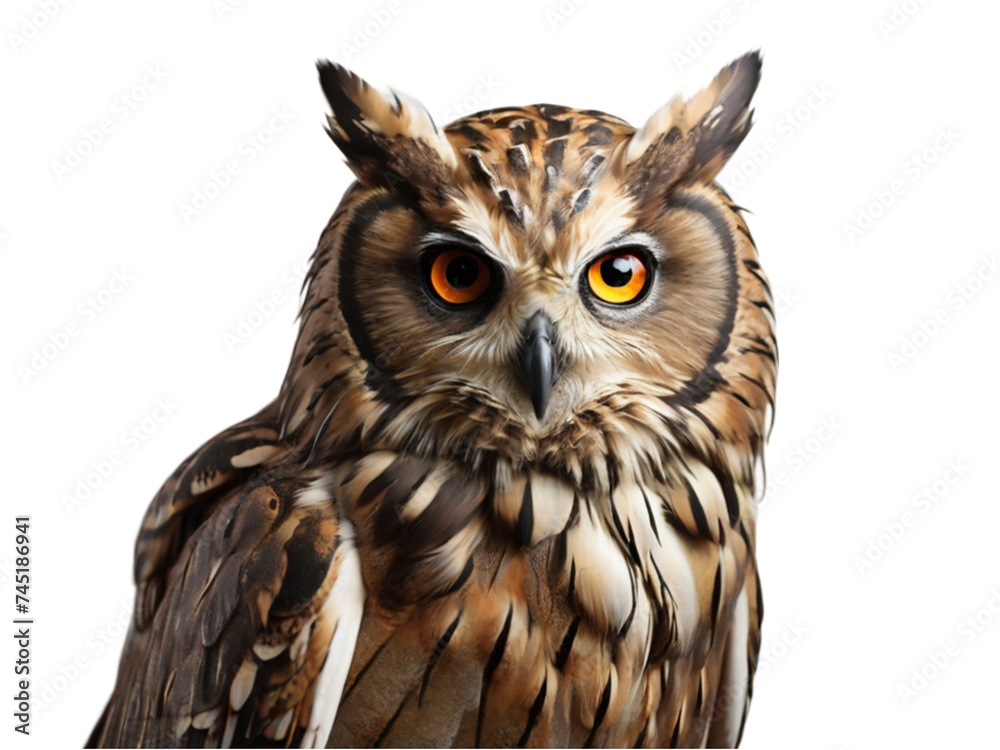 Owl on transparent background Owl on transparent background
