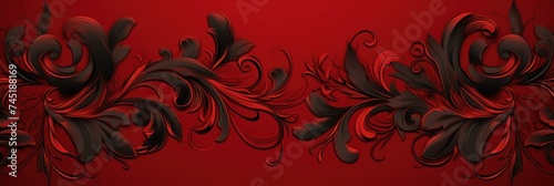 A Rose wallpaper with ornate design, in the style of victorian, repeating pattern vector illustration