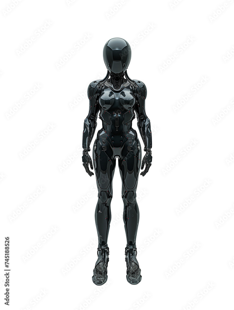 Humanoid Robot, future life, Transparent Background