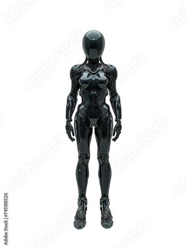 Humanoid Robot, future life, Transparent Background photo