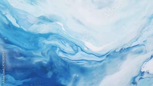 Detailed close-up of a blue and white painting, perfect for art and design projects