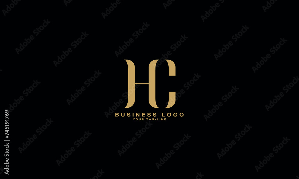 HC, CH, H, C, Abstract Letters Logo Monogram HC, CH, H, C, Abstract Letters Logo Monogram
