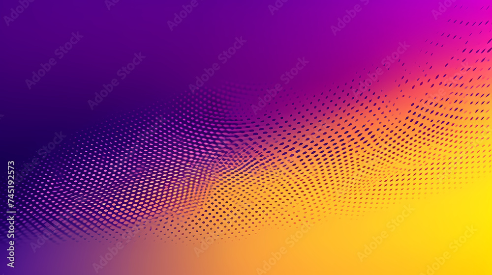 Circular gradients, digital noise, grainy textures