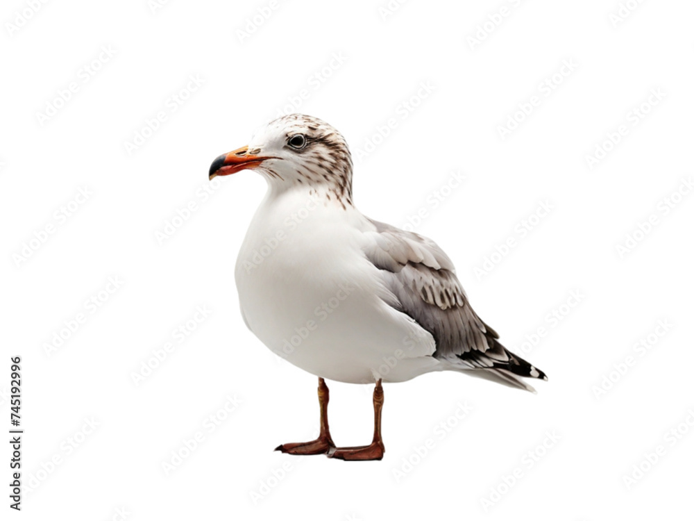 Seagull on transparent background Seagull on transparent background