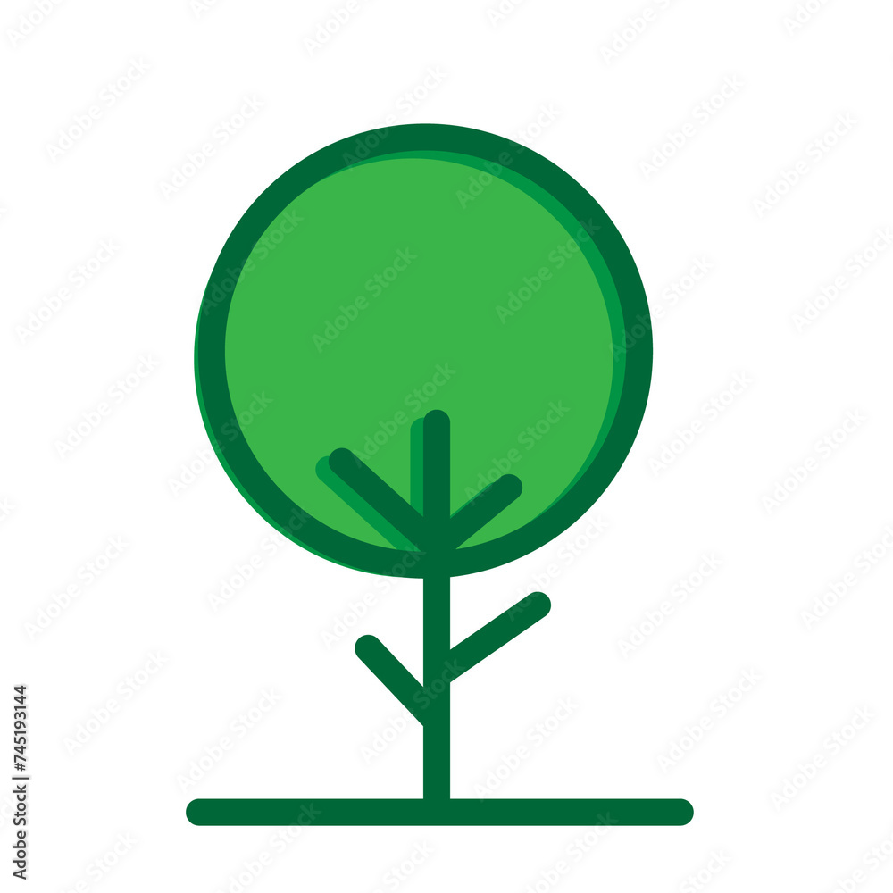 Tree Icon Illustration Tree Icon Illustration
