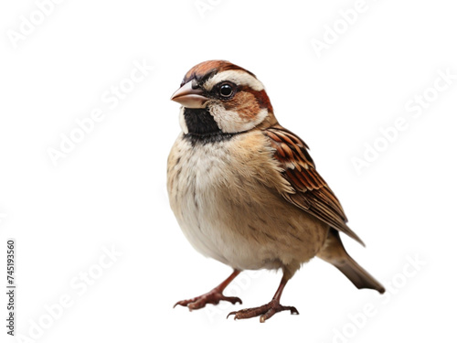 Sparrow on transparent background