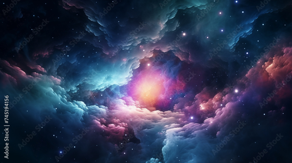 Fototapeta premium the nebula is shown in this image