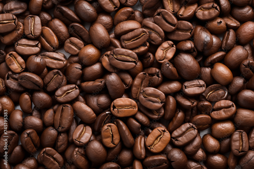 Coffee Beans Background for Design and Layout