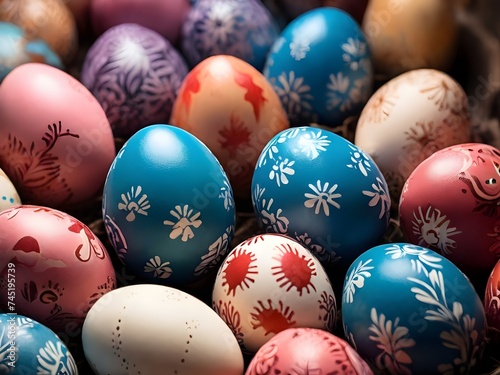 Colorful Eater Eggs, Decorated Easter Eggs