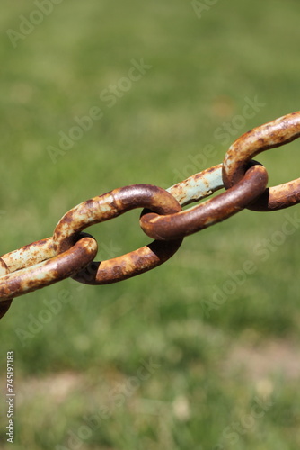 rusty chain link