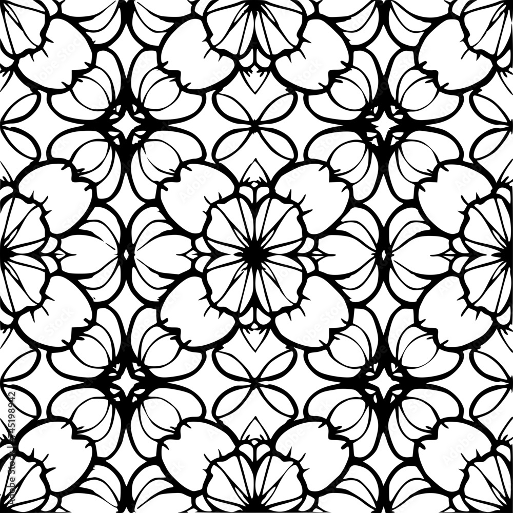 Seamless pattern, pattern, line art pattern, background, pattern, seamless, leaf, floral, vector, flower, decoration, plant, wallpaper, nature, design, illustration, ornament, art, branch, tree, 
