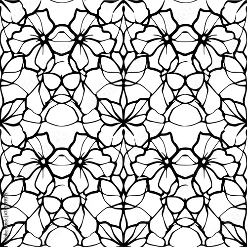 Seamless pattern, pattern, line art pattern, background, pattern, seamless, leaf, floral, vector, flower, decoration, plant, wallpaper, nature, design, illustration, ornament, art, branch, tree, textu
