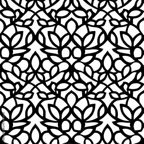 Seamless pattern, pattern, line art pattern, background, pattern, seamless, leaf, floral, vector, flower, decoration, plant, wallpaper, nature, design, illustration, ornament, art, branch, tree, textu