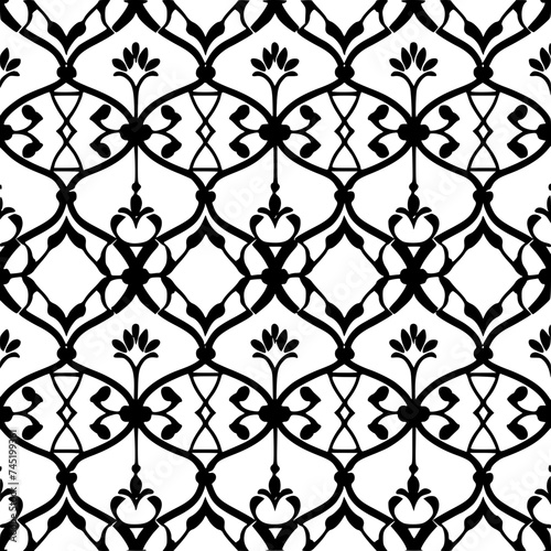 Seamless pattern, pattern, line art pattern, background, pattern, seamless, leaf, floral, vector, flower, decoration, plant, wallpaper, nature, design, illustration, ornament, art, branch, tree, textu