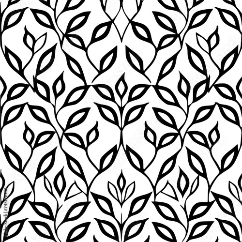 Seamless pattern, pattern, line art pattern, background, pattern, seamless, leaf, floral, vector, flower, decoration, plant, wallpaper, nature, design, illustration, ornament, art, branch, tree, textu