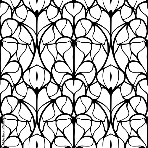 Seamless pattern, pattern, line art pattern, background, pattern, seamless, leaf, floral, vector, flower, decoration, plant, wallpaper, nature, design, illustration, ornament, art, branch, tree, textu