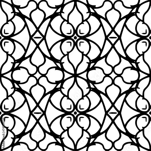 Seamless pattern, pattern, line art pattern, background, pattern, seamless, leaf, floral, vector, flower, decoration, plant, wallpaper, nature, design, illustration, ornament, art, branch, tree, textu