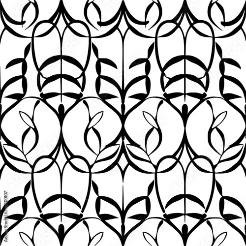 Seamless pattern, pattern, line art pattern, background, pattern, seamless, leaf, floral, vector, flower, decoration, plant, wallpaper, nature, design, illustration, ornament, art, branch, tree, textu