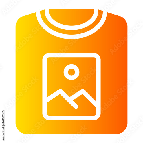 tshirt gradient icon