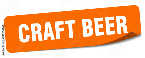 craft beer sticker. craft beer label