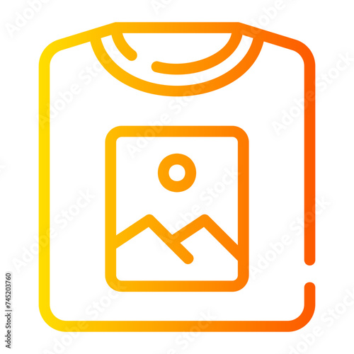 tshirt gradient icon