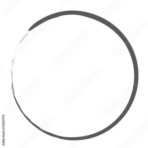 Set of vector hand drawn circles using sketch drawing scribble circle lines.